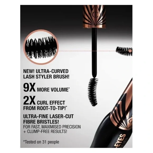 CHARLOTTE TILBURY Exagger-Eyes Volume Mascara - .06 oz NIB - Picture 3 of 6